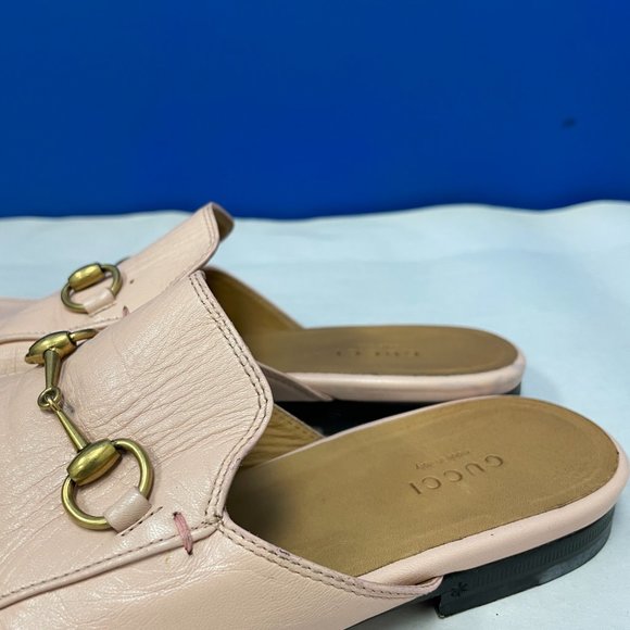 Gucci Vintage "Pink" Princetown Leather Mules - Size 39 (8.5) - Picture 3 of 8
